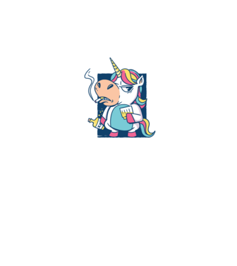 Unicorn rebel model gri pe tricou