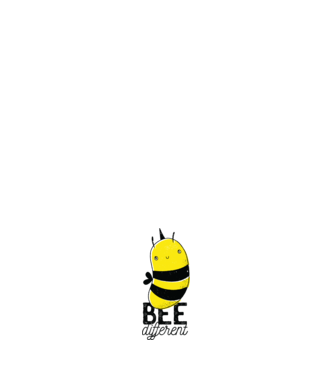 Bee different tricou albinuță model alb pe tricou