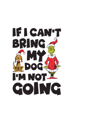 If i can't bring my dog I'm not going model alb pe tricou