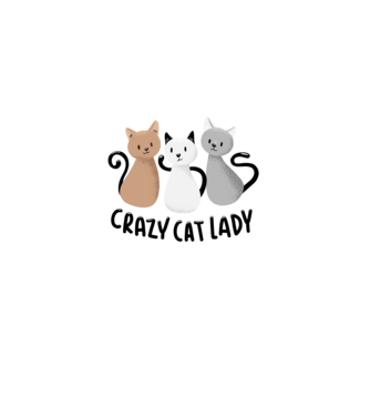 Crazy Cat Lady - fată nebună cu pisică model roz deschis pe tricou