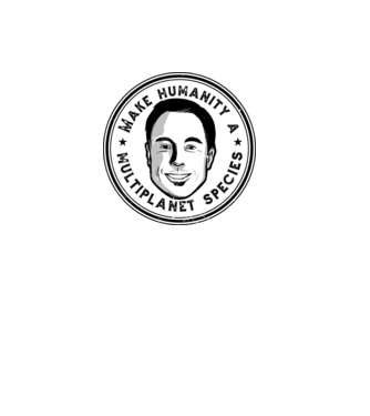 Make humanity a Multiplanet species Elon Musk model gri pe tricou