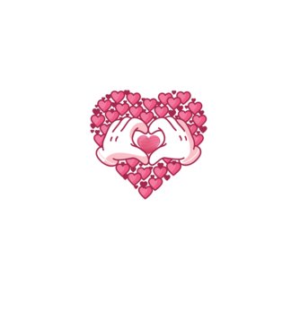 'Inimi îndrăgostite pentru Valentine''s Day' model mov pe tricou