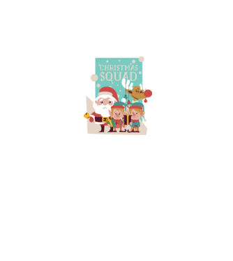 Christmas Squad Echipa de Crăciun model albastru închis pe tricou