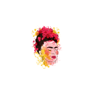 Frida Kahlo model alb pe tricou