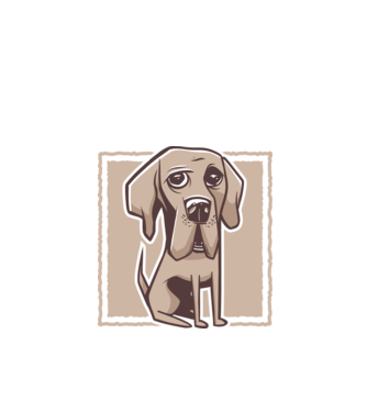Câine Mastiff german model alb pe tricou