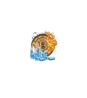Logo Bitcoin model negru pe tricou