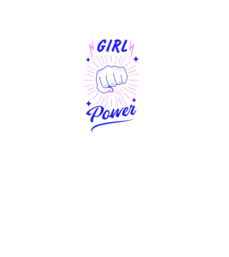 Girl Power Ziua Femeii model alb pe tricou