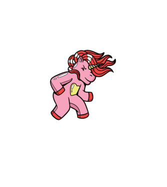 Unicorn model  pe tricou