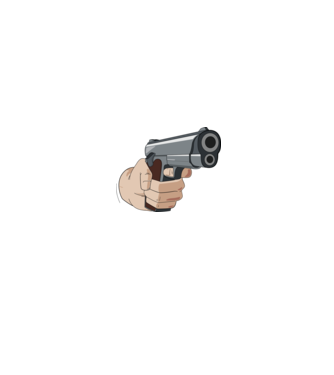 Pistol model gri pe tricou