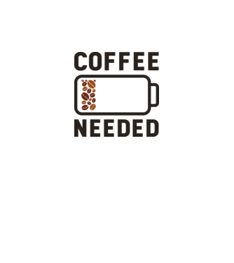 Am nevoie de cafea model gri pe tricou