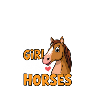 Just a girl who loves horses Negru model negru pe tricou