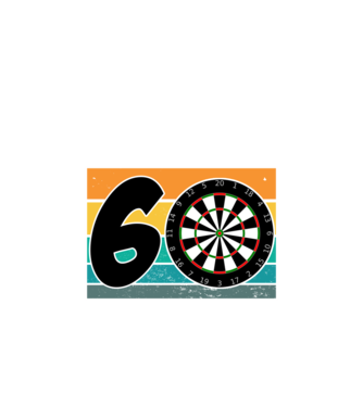 'I''m not 60 I''m triple 20 darts birthday' model alb pe tricou