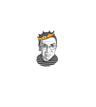 Ruth Bader Ginsburg model gri pe tricou