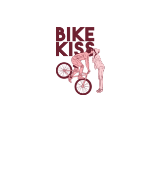 Pupici cu bicicletă model roz deschis pe tricou