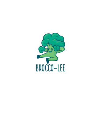 Brocco-Lee - Broccoli Karate model alb pe tricou