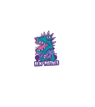 Rex Pistols model negru pe tricou