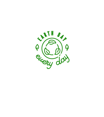 Earth Day Every Day - Ziua Pământului model gri pe tricou