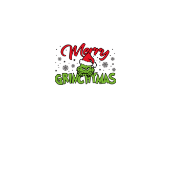 Merry Grinchymas - Grinch model gri închis pe tricou