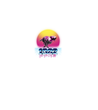 1982 Year of the Dog model negru pe tricou