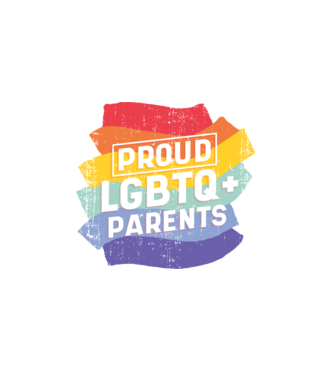 Părinți mândri LGBTQ model alb pe tricou