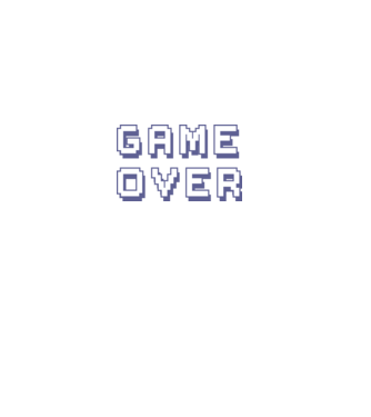Game Over model roz deschis pe tricou