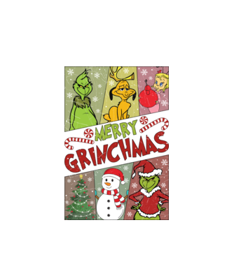 Merry Grinchmas - Grinch model alb pe tricou