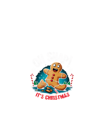 Oh snap! It's christmas Negru model negru pe tricou