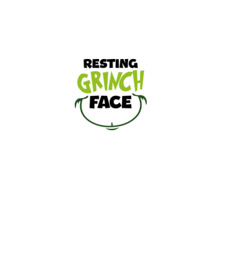 Resting Grinch face model roz deschis pe tricou