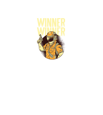 Winner Winner Chicken Dinner PUBG tricou model verde neon pe tricou
