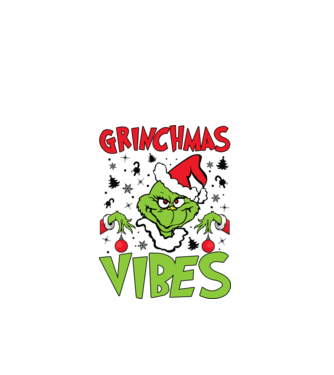 Grinchmas Vibes - Grinch model albastru închis pe tricou