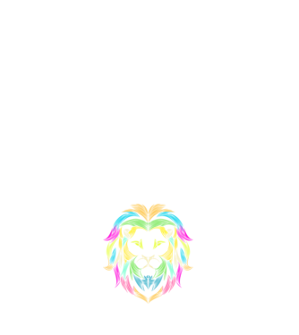 lion line art design model negru pe tricou