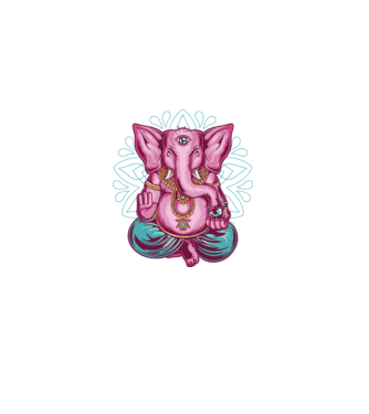 Elefant făcând meditație Dharma model  pe tricou