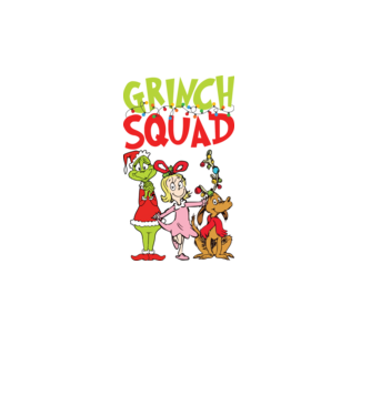 Grinch Squad model negru pe tricou