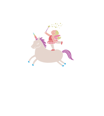 Zână Unicorn model turcoaz pe tricou