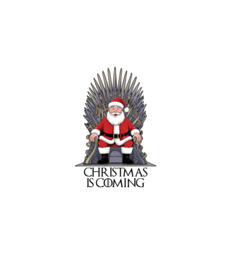 Christmas is Coming Alb model alb pe tricou