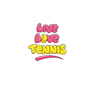 Live Love Tennis model gri pe tricou