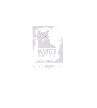 Schrödingers Cat - Dead or Alive model negru pe tricou