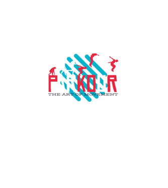 Parkour - Arta mișcării model gri pe tricou
