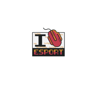 I love Esport model gri pe tricou