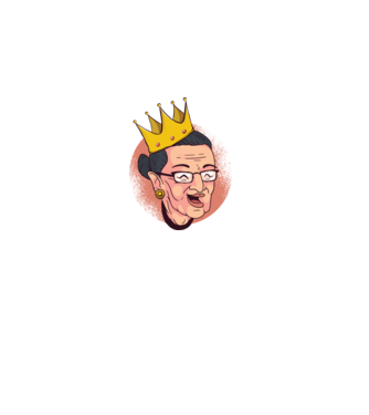 Ruth Bader Ginsburg model negru pe tricou