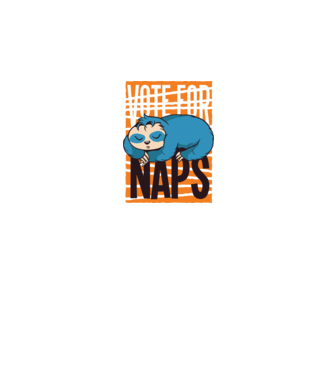 Votez pentru relaxare Leneș model negru pe tricou