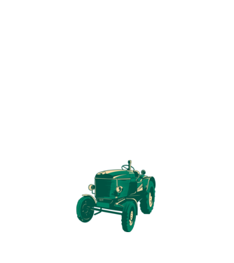 Tractor vechi model negru pe tricou