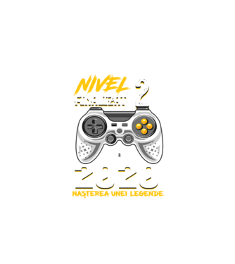 Nivel 2 finalizat. 2020 nașterea unei legende model negru pe tricou