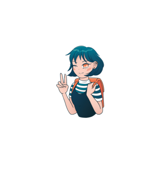 Anime fată model roz deschis pe tricou
