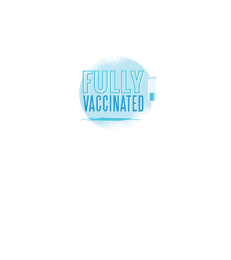 Complet vaccinat model albastru închis pe tricou