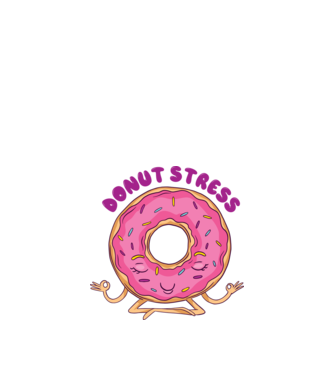 Donut Stress Gogoașă model nisipiu pe tricou