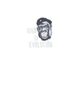 Viva La Evolucion model negru pe tricou