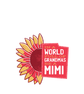 In a world full of Grandmas be a Mimi model alb pe tricou