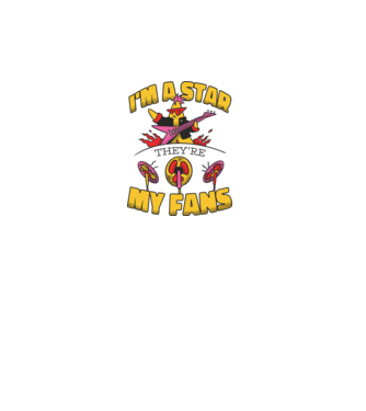 'I''m a Star, They''re my Fans' model alb pe tricou