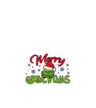 Merry Grinchymas - Grinch model albastru închis pe tricou